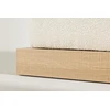 Venture Design Pufas, Ivy, 100x70x45 cm, Balta
