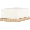 Venture Design Pufas, Ivy, 100x70x45 cm, Balta