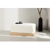 Venture Design Pufas, Ivy, 100x70x45 cm, Balta