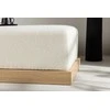 Venture Design Pufas, Ivy, 100x70x45 cm, Balta
