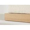 Venture Design Pufas, Ivy, 100x70x45 cm, Balta