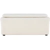 Venture Design Pufas, Laurel, 52,94x82,53x65,5 cm, Balta