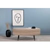 Venture Design Pufas, Otto, 100x40x41 cm, Bežis