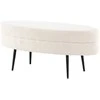 Venture Design Pufas, Otto, 100x40x41 cm, Juoda/Balta