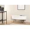 Venture Design Pufas, Otto, 100x40x41 cm, Juoda/Balta