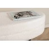 Venture Design Pufas, Otto, 100x40x41 cm, Juoda/Balta