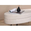 Venture Design Pufas, Otto, 100x40x41 cm, Balta