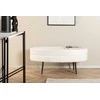 Venture Design Pufas, Otto, 100x40x41 cm, Juoda/Balta