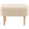 Venture Design Pufas, Salina, 59x59x40 cm, Balta