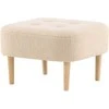 Venture Design Pufas, Salina, 59x59x40 cm, Balta