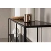 Venture Design Reljefinis stalas, Amaraillo, 35x120x150 cm, Juodas