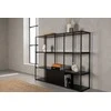 Venture Design Reljefinis stalas, Amaraillo, 35x120x150 cm, Juodas