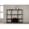Venture Design Reljefinis stalas, Amaraillo, 35x120x150 cm, Juodas
