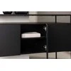 Venture Design Reljefinis stalas, Kingsport, 120x80 cm, Juodas