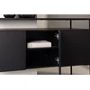 Venture Design Reljefinis stalas, Kingsport, 120x80 cm, Juodas