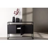 Venture Design Reljefinis stalas, Kingsport, 120x80 cm, Juodas