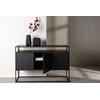 Venture Design Reljefinis stalas, Kingsport, 120x80 cm, Juodas