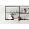 Venture Design Sieninis lentynas, Lyon, 122x63 cm, Juodas