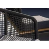 Venture Design Sodo baldų komplektas, Andora, stalas, kėdė ir sofa, juoda