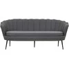Venture Design Sofa, Calais 3-vietės, 180x78 cm, Pilka