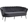 Venture Design Sofa, Calais 3-vietės, 180x78 cm, Tamsiai pilka