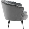 Fotelis Venture Design Sofa, Calais viengulė, 77x76x83 cm, Tamsiai pilka