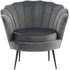 Fotelis Venture Design Sofa, Calais viengulė, 77x76x83 cm, Tamsiai pilka