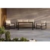 Venture Design Sofa komplektas Catania Juoda Smėlio spalvos