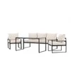 Venture Design Sofa komplektas Catania Juoda Smėlio spalvos