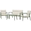 Venture Design Sofa komplektas Mazzaro žalia smėlio spalvos plienas