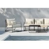 Venture Design Sofa komplektas Palazzo juoda smėlio spalvos lauko baldai