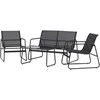 Venture Design Sofa komplektas Scopello juodas plienas