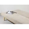 Venture Design Sofa-lova Bodil, smėlio spalvos linas, plieno rėmas
