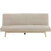 Venture Design Sofa-lova Bodil, smėlio spalvos linas, plieno rėmas