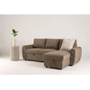 Venture Design sofa-lova Teo, kairiąja gulimąja dalimi, ruda