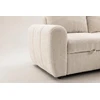 Venture Design sofa-lova Teo, kairiąja gulimąja dalimi, smėlio spalvos