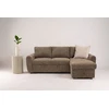 Venture Design sofa-lova Teo, kairiąja gulimąja dalimi, ruda