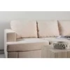 Venture Design Sofa Sani 3 vietų, greige chenilas, fanera, metalas
