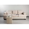 Venture Design Sofa Sani 3 vietų, greige chenilas, fanera, metalas