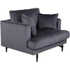 Venture Design Sofa, Sofia viengulė, 92x82x104 cm, Tamsiai pilka