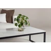Venture Design Sofa staliukas Estelle 120x60x36 cm, juodas su balto marmuro imitacija