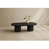Venture Design Sofa staliukas Narvik 32x120x60 cm Juodas MDF