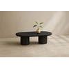 Venture Design Sofa staliukas Narvik 32x120x60 cm Juodas MDF