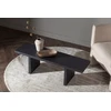 Venture Design Valgomasis stalas, Kopenhaga, ⌀140 cm, Juodas, Kėdė, Limhamn, 54x76 cm, Pilka