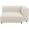 Venture Design Sofa su chaise longue Mavi 105x142 cm smėlio spalvos linas