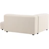 Venture Design Sofa su chaise longue Mavi 105x142 cm smėlio spalvos linas