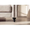 Venture Design Sofa Velvet, 3 vietų, bėžinė/juoda, poliesterinis aksomas