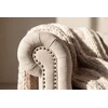 Venture Design Sofa Velvet, 3 vietų, bėžinė/juoda, poliesterinis aksomas