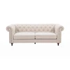 Venture Design Sofa Velvet, 3 vietų, bėžinė/juoda, poliesterinis aksomas