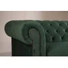 Venture Design Sofa Velvet, 3 vietų, samanų žalio aksomo audinys